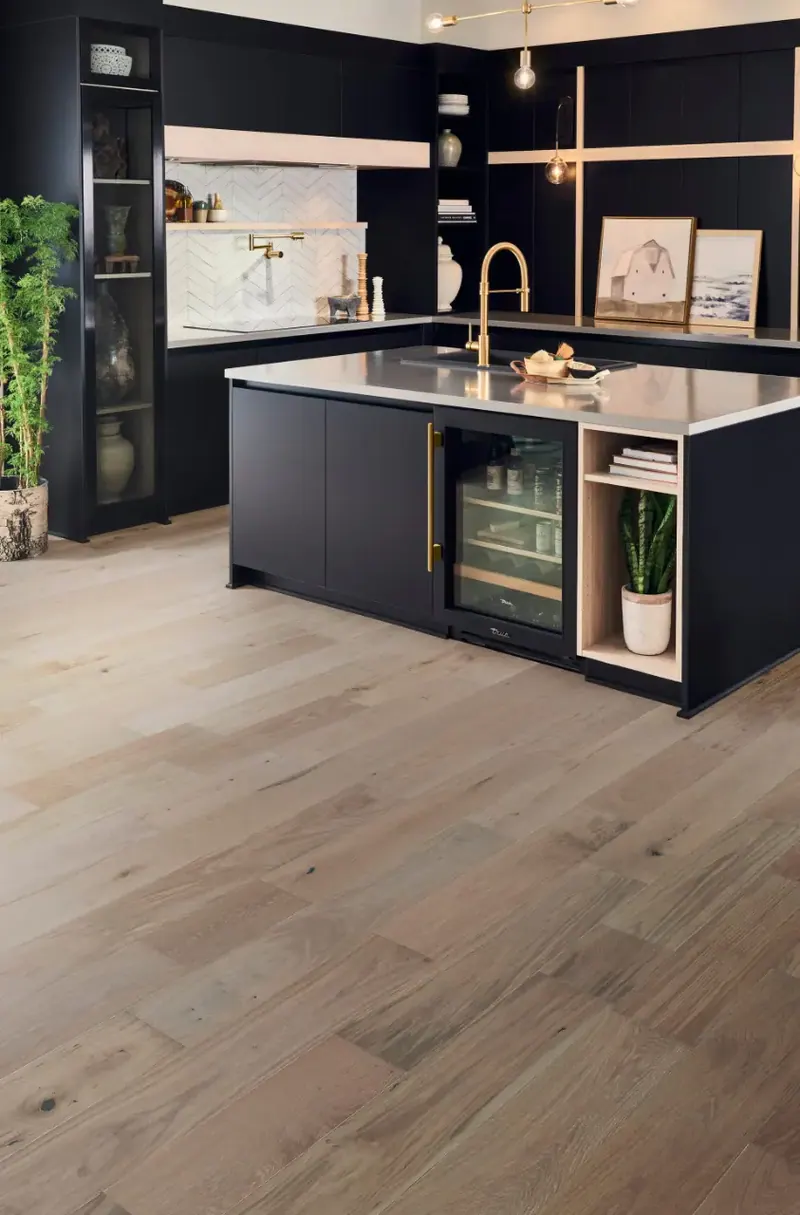 Mannington Park City Alpine White Oak Engineered Hardwood, installed in a room