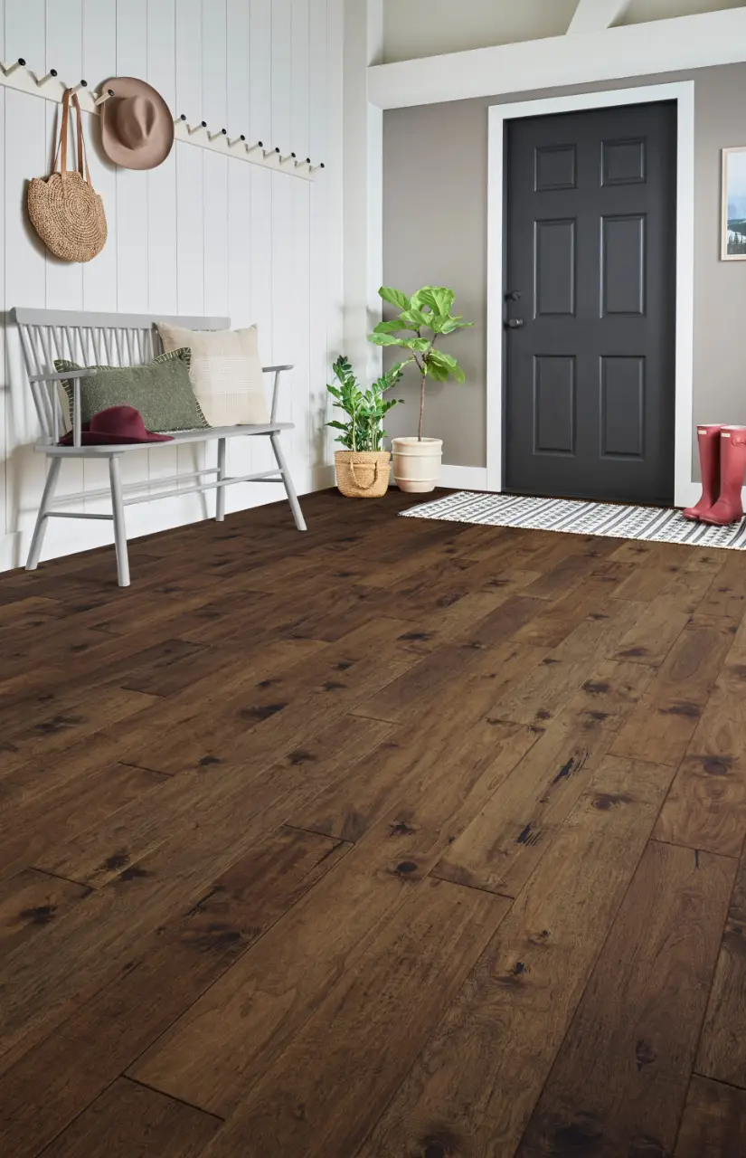 Mannington Kodiak Rye White Teak Engineered Hardwood, installed in a room