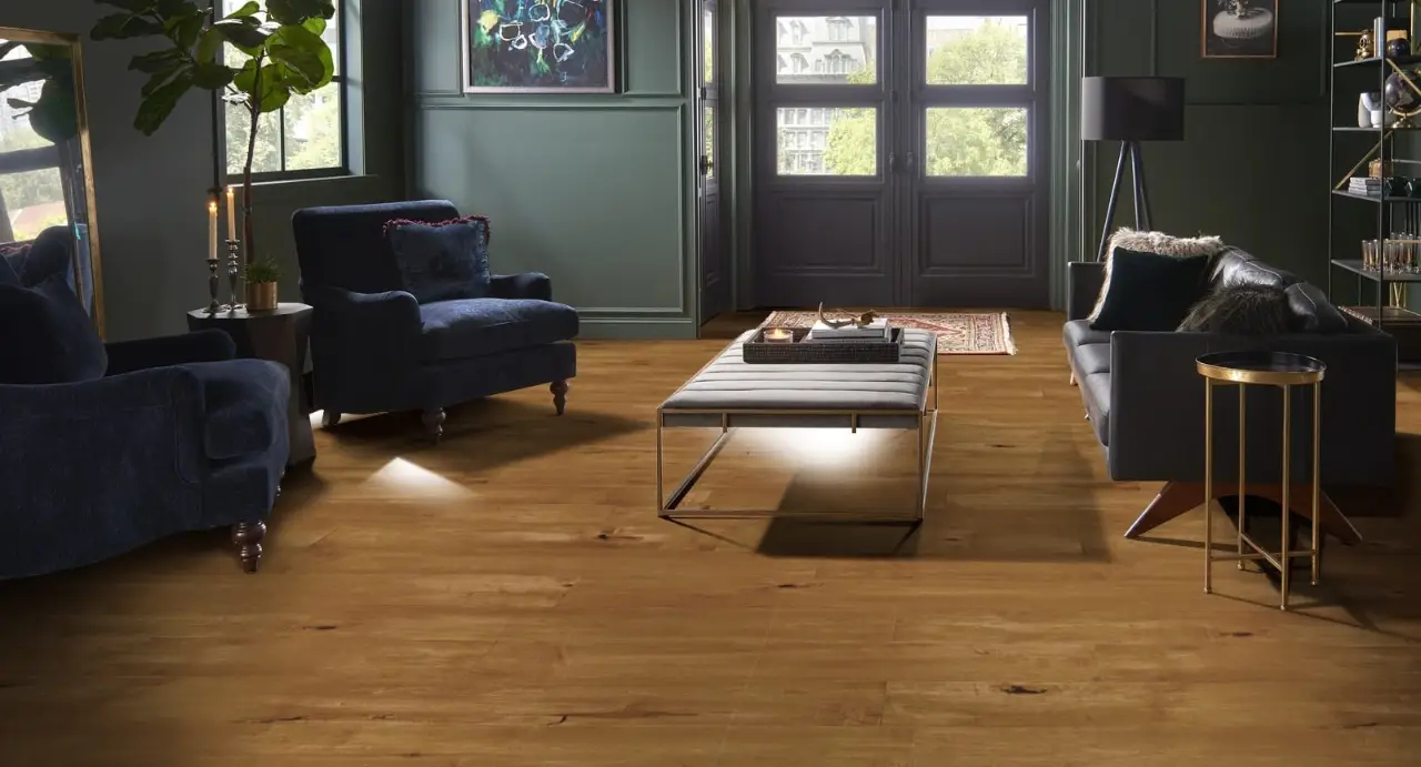 Mannington Versailles Verandah Maple Engineered Hardwood, installed in a room