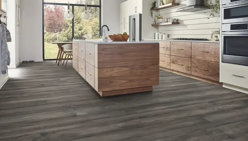 Mannington Pacaya Mesquite Ash Shiranga Engineered Hardwood, installed in a room