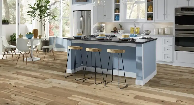 Mannington Triumph Platinum Hardwood Engineered Hardwood, installed in a room