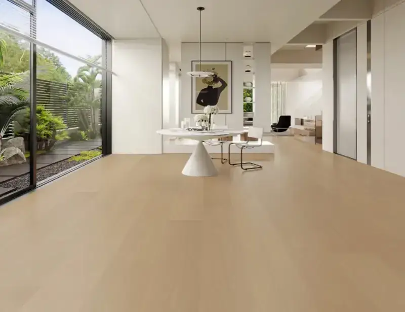 Medieval Floors Nouvelle Pyla Oasis American Oak Engineered Hardwood, installed in a room