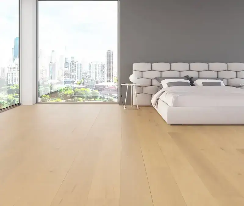 Medieval Floors Architectural Rocky Venus European White Oak Engineered Hardwood, installed in a room