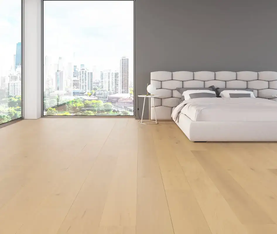Medieval Floors Architectural Rocky Venus European White Oak Engineered Hardwood, installed in a room