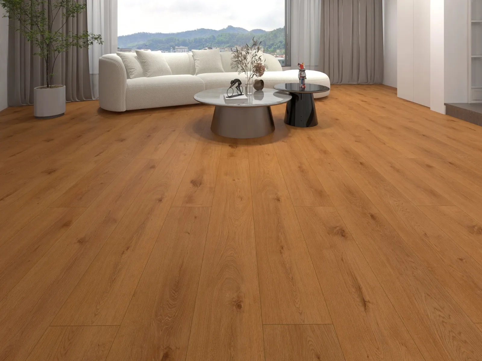 MegaClic Novelle Alcovy Luxury Vinyl Plank, installed in a room