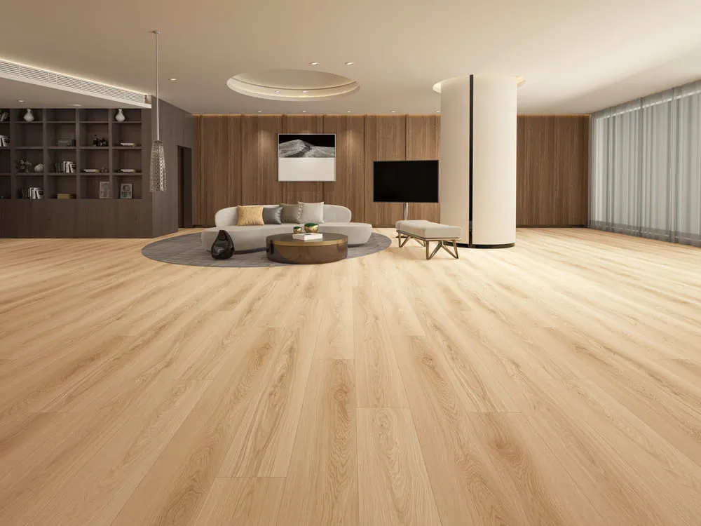 MegaClic Centennial 12mm AC4 Astoria Laminate Flooring, installed in a room