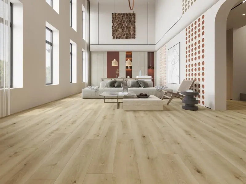 MegaClic Athens Baha Luxury Vinyl Plank, installed in a room