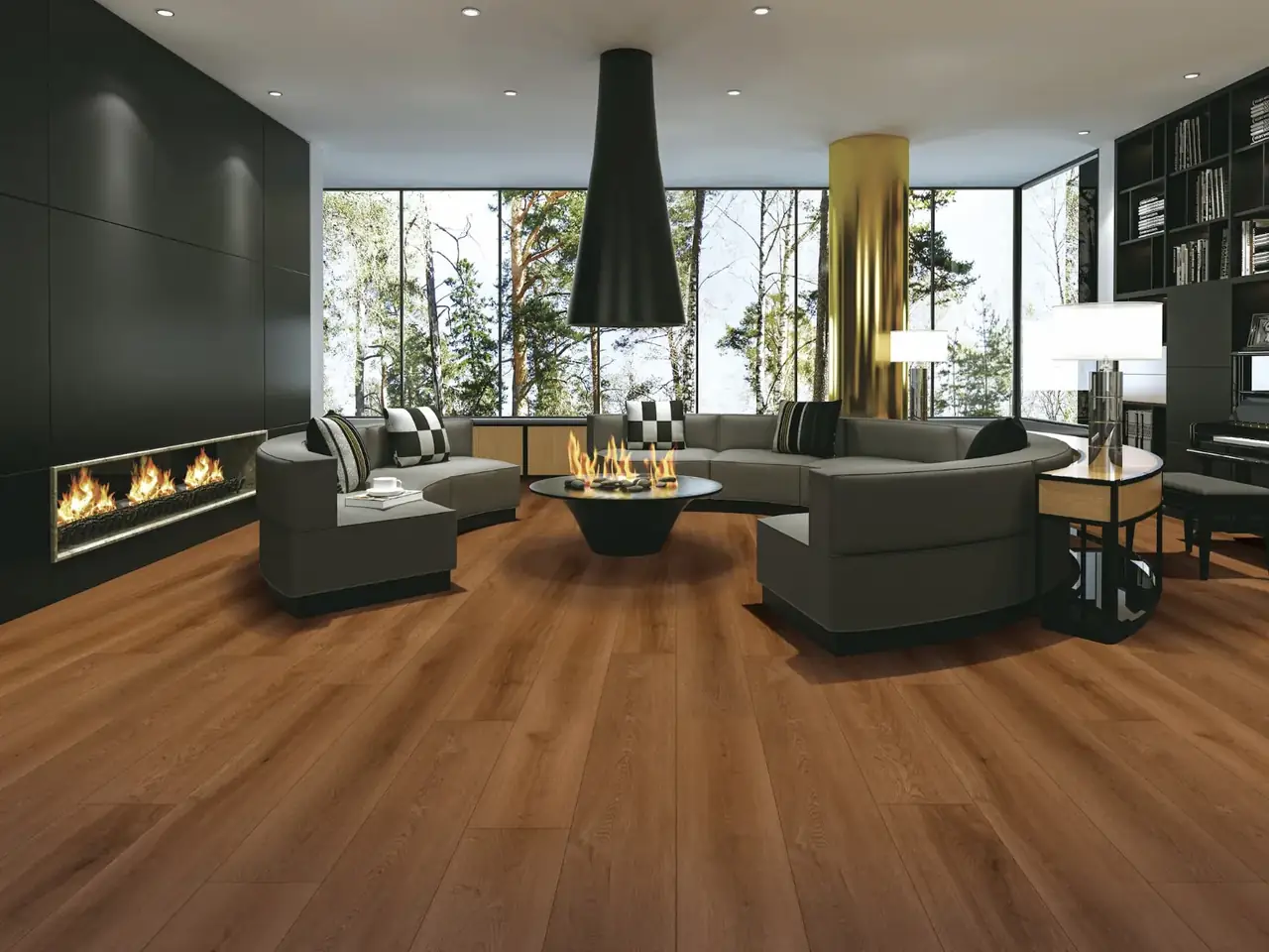 MegaClic Diana 10mm AC4 Buckhead Laminate Flooring, installed in a room