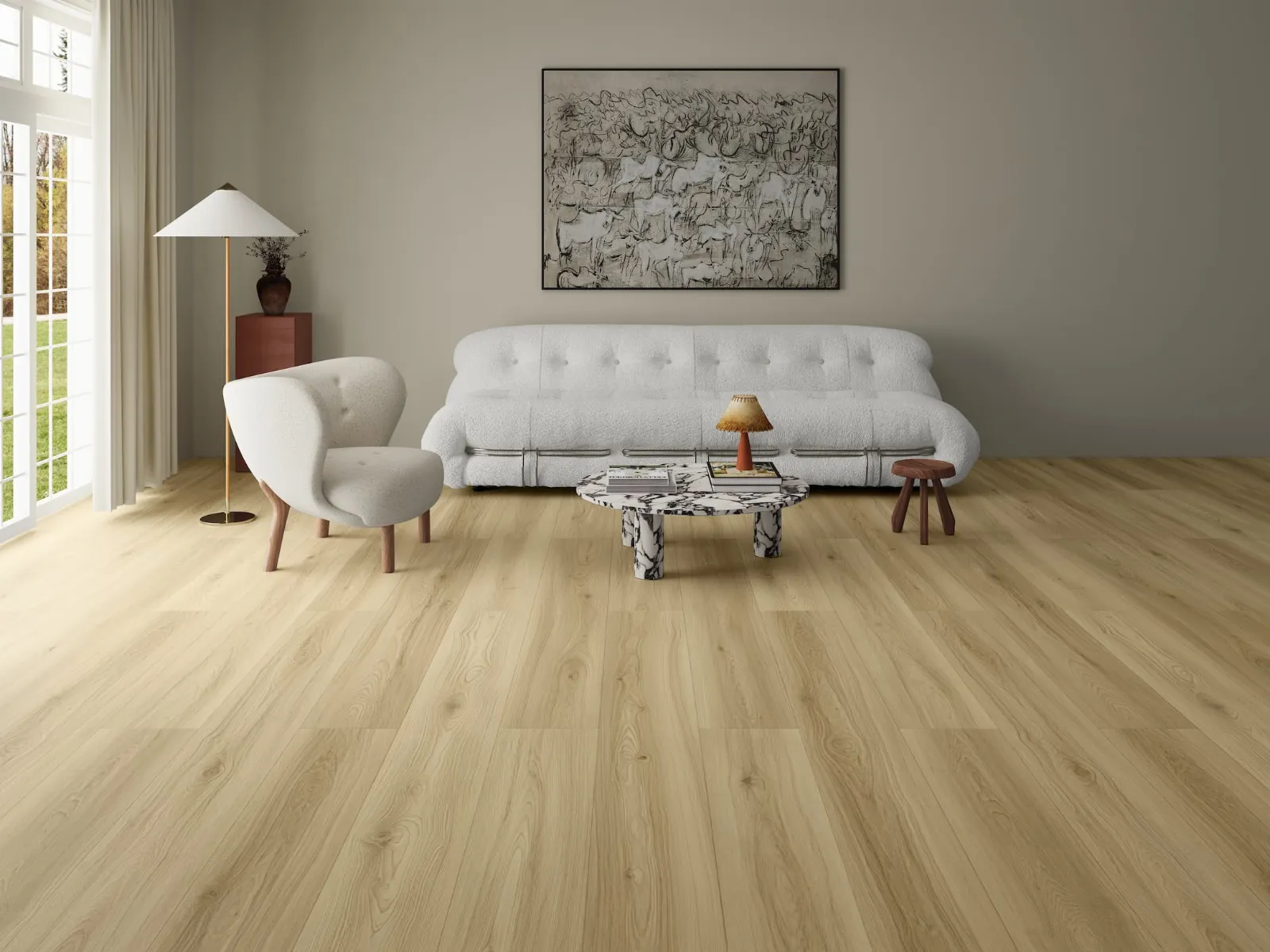 MegaClic Cortessa laminate flooring in a living space