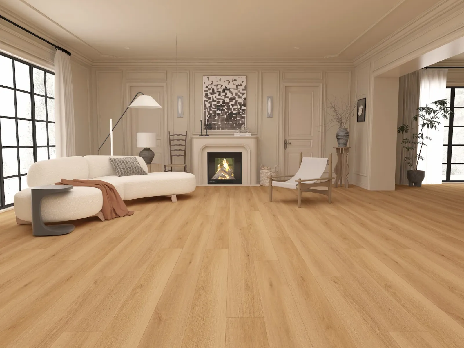 MegaClic Diana 10mm AC4 Dover Laminate Flooring, installed in a room