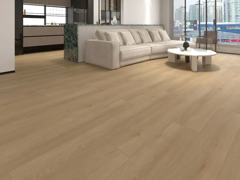 MegaClic Novelle Fairfield Luxury Vinyl Plank, installed in a room