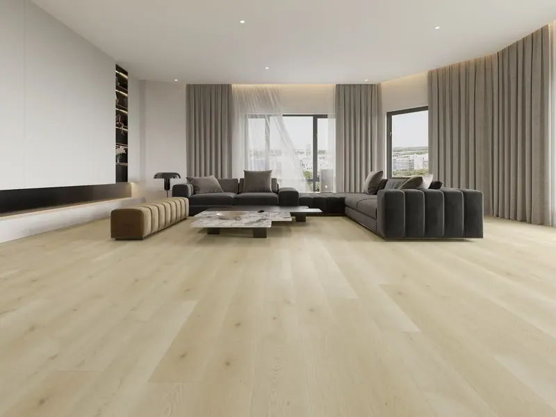 MegaClic Athens Fresno Luxury Vinyl Plank, installed in a room