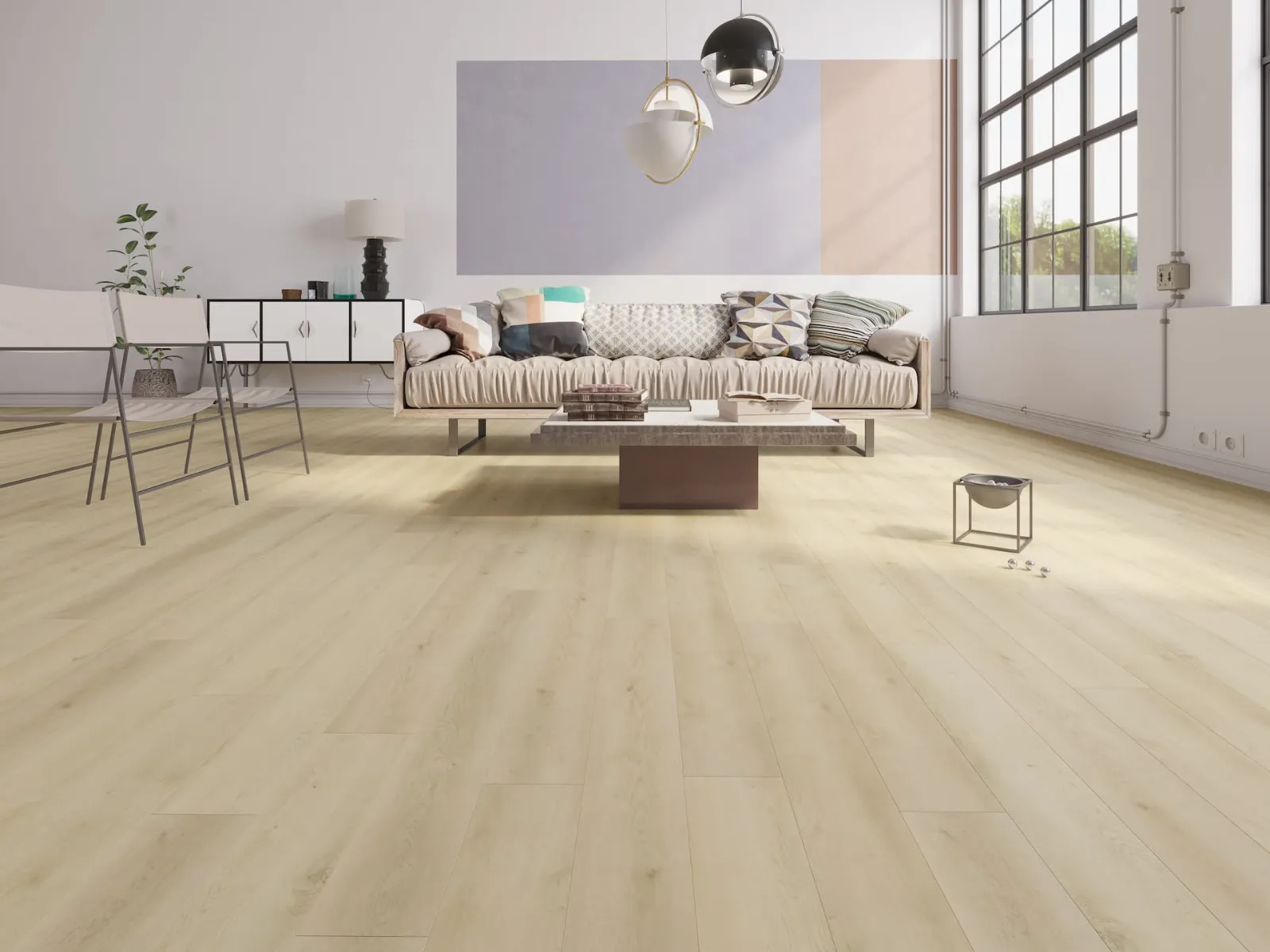MegaClic Athens Great Falls Luxury Vinyl Plank, installed in a room