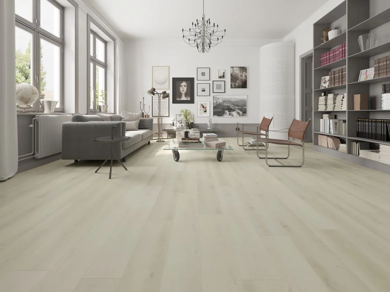 MegaClic Athens Harlow Luxury Vinyl Plank, installed in a room