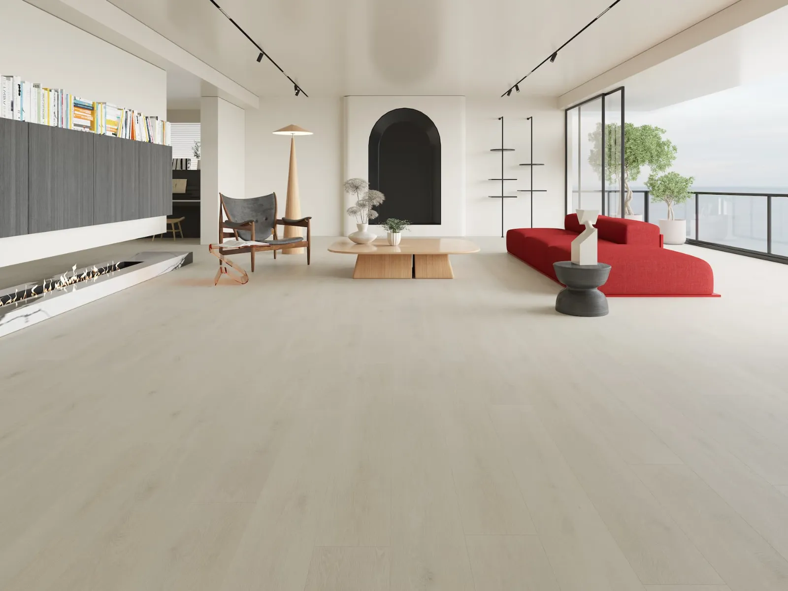 MegaClic Aquashield 12mm AC5 Hillcrest Laminate Flooring, installed in a room