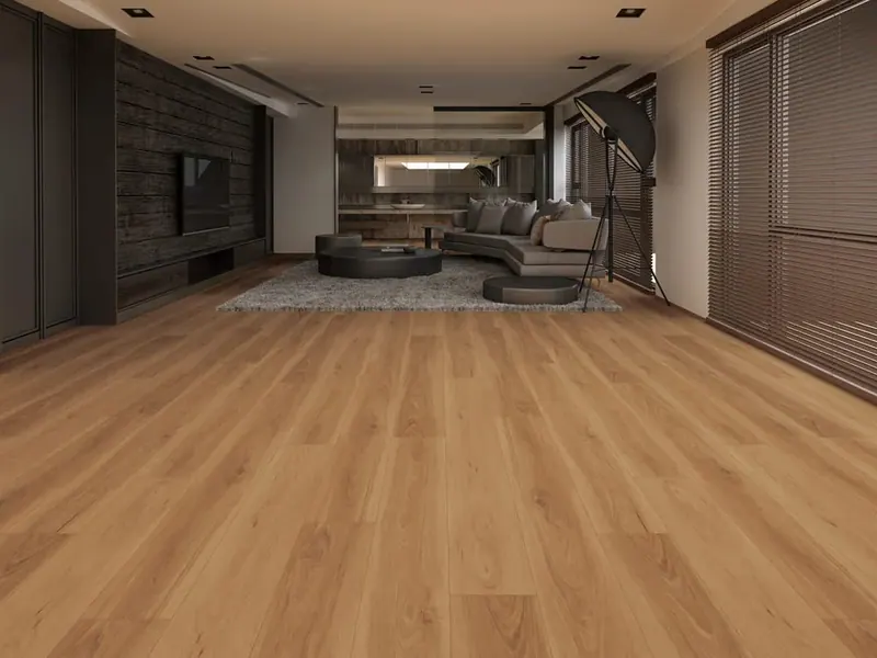 MegaClic Abbey Road Moneo Luxury Vinyl Plank, installed in a room