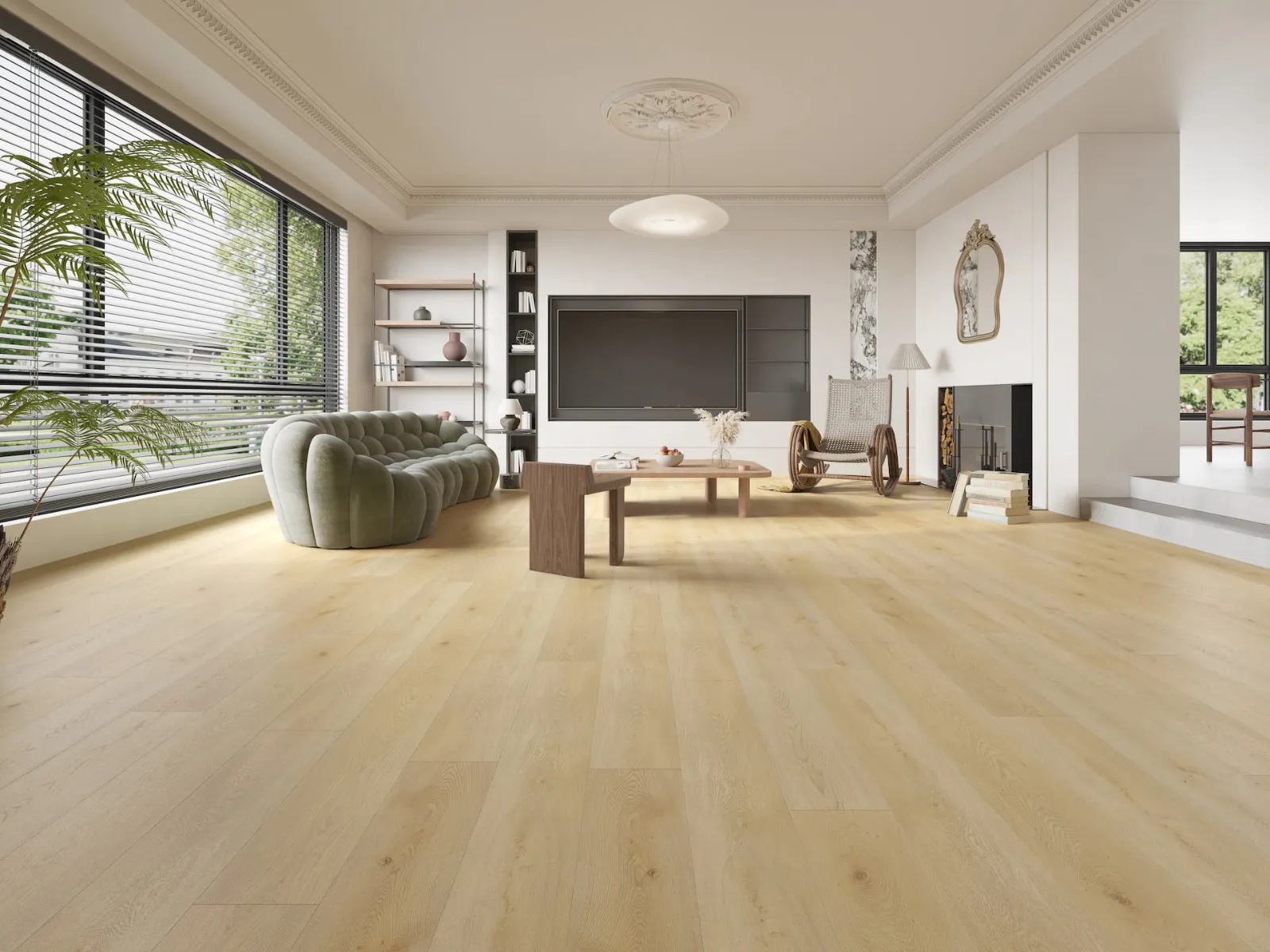 MegaClic Athens Monte Beach Luxury Vinyl Plank, installed in a room
