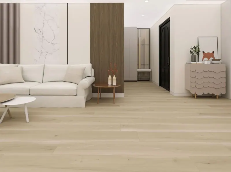 MegaClic Novelle Mountain Air Luxury Vinyl Plank, installed in a room
