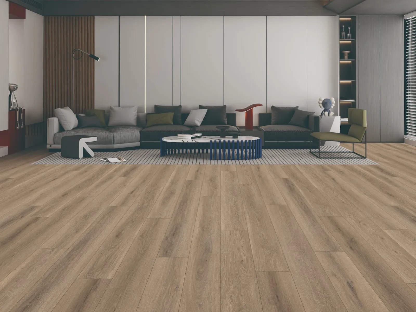 MegaClic Diana 10mm AC4 Opal Laminate Flooring, installed in a room