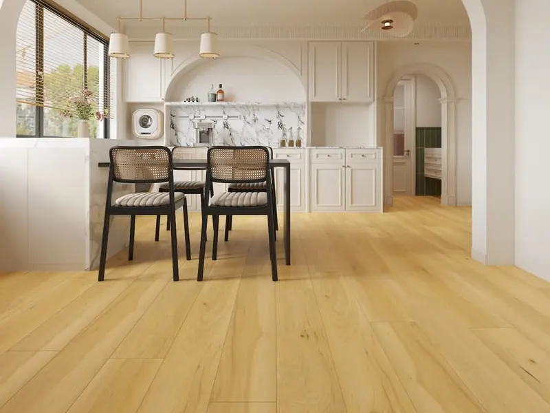 MegaClic Athens Park City Luxury Vinyl Plank, installed in a room
