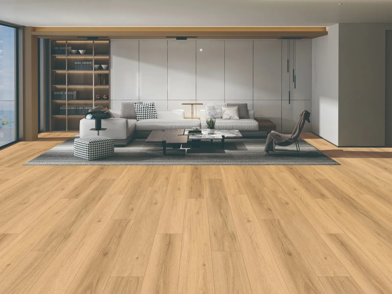 MegaClic Diana 10mm AC4 Prince Laminate Flooring, installed in a room