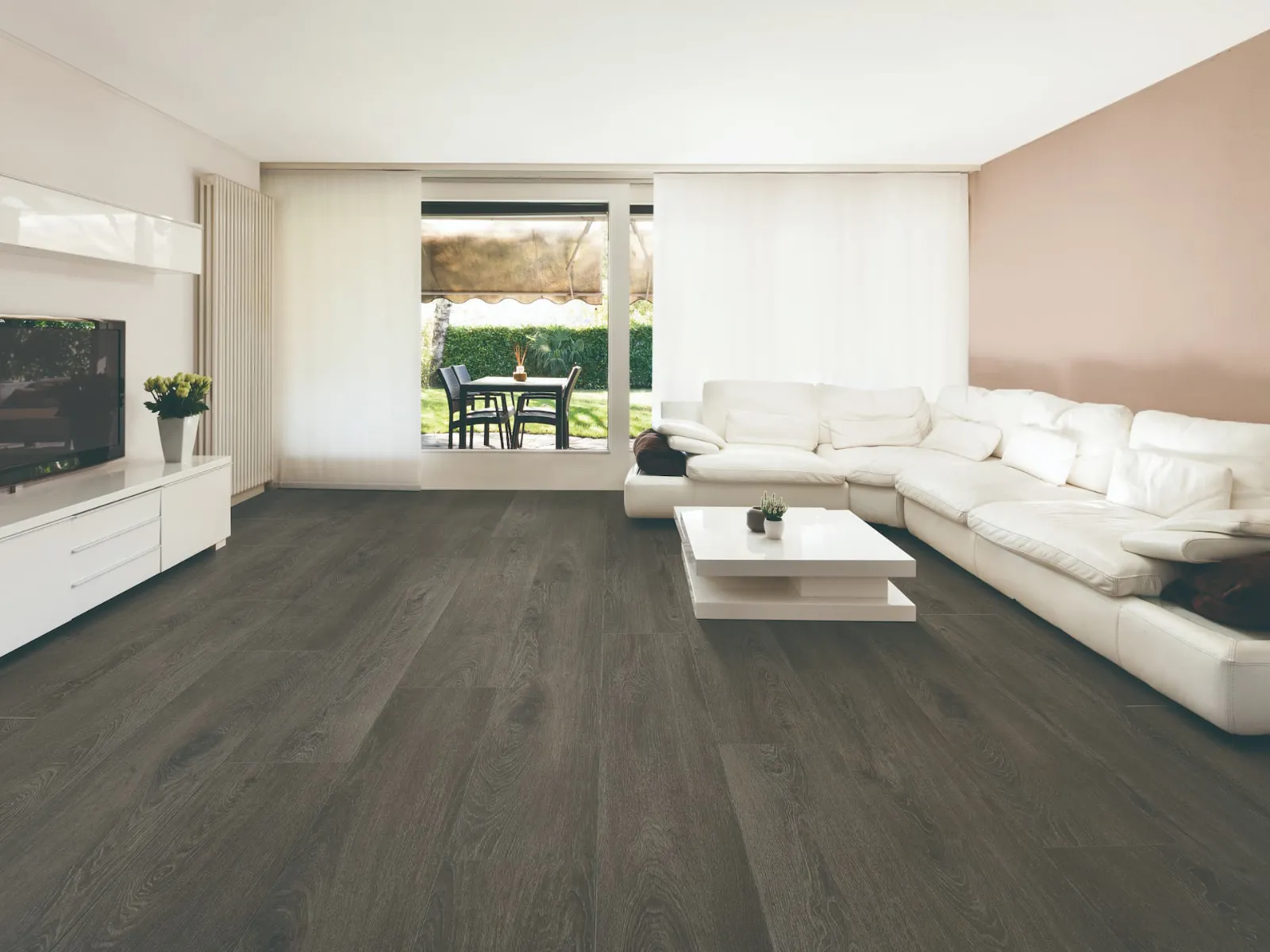 MegaClic Aquashield 12mm AC5 Riviera Laminate Flooring, installed in a room