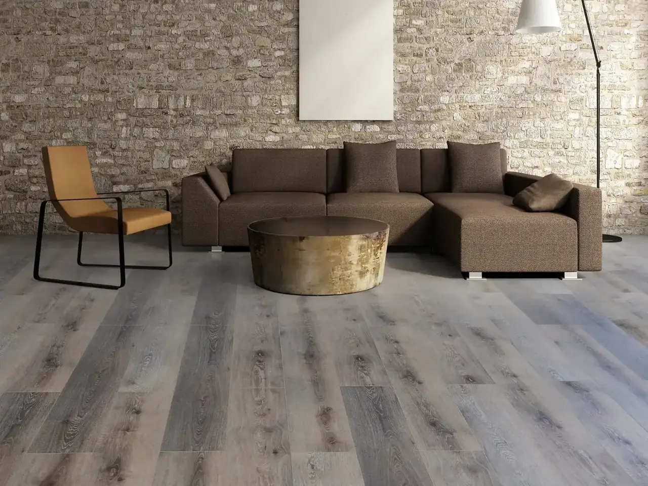 MegaClic Athens Santa Fe Luxury Vinyl Plank, installed in a room