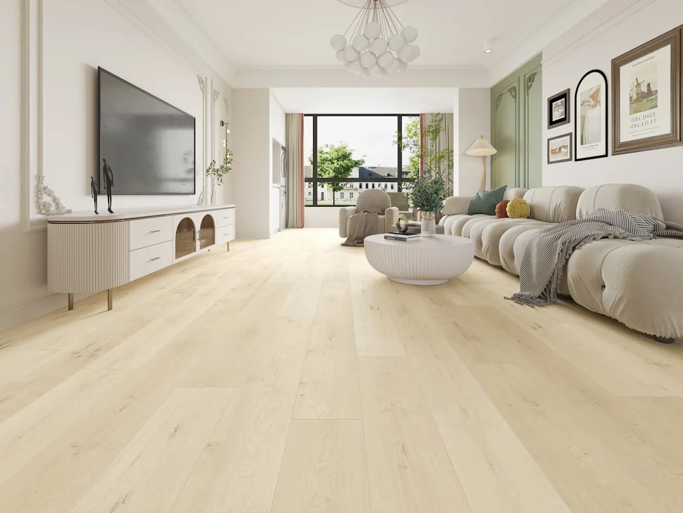 MegaClic Athens Saturn Luxury Vinyl Plank, installed in a room