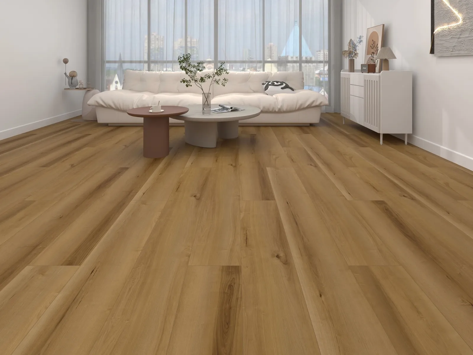 MegaClic Novelle Soho Luxury Vinyl Plank, installed in a room