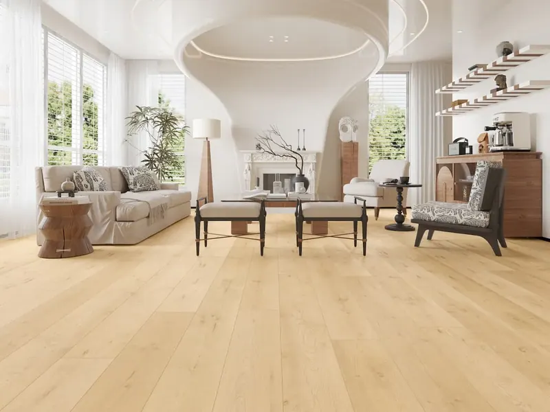 MegaClic Athens Utopia Luxury Vinyl Plank, installed in a room