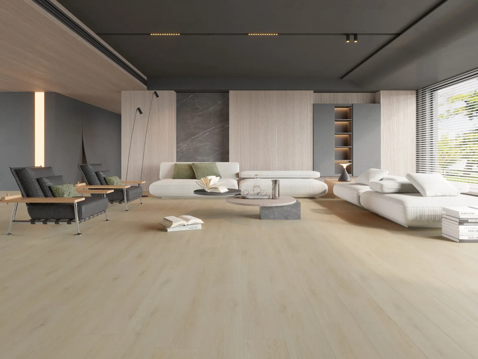 MegaClic Aquashield 12mm AC5 Valentine Laminate Flooring, installed in a room