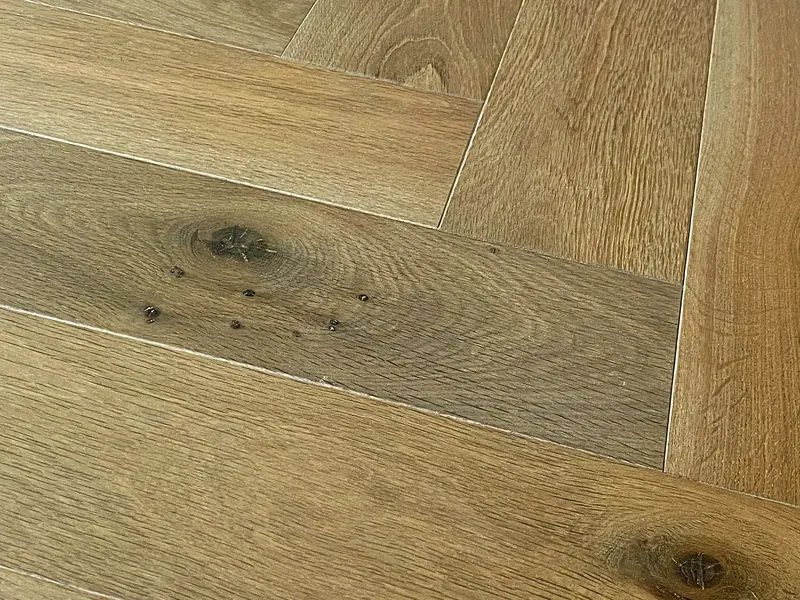 Monarch Plank Domaine II Verte Herringbone European Oak Engineered Hardwood, room view