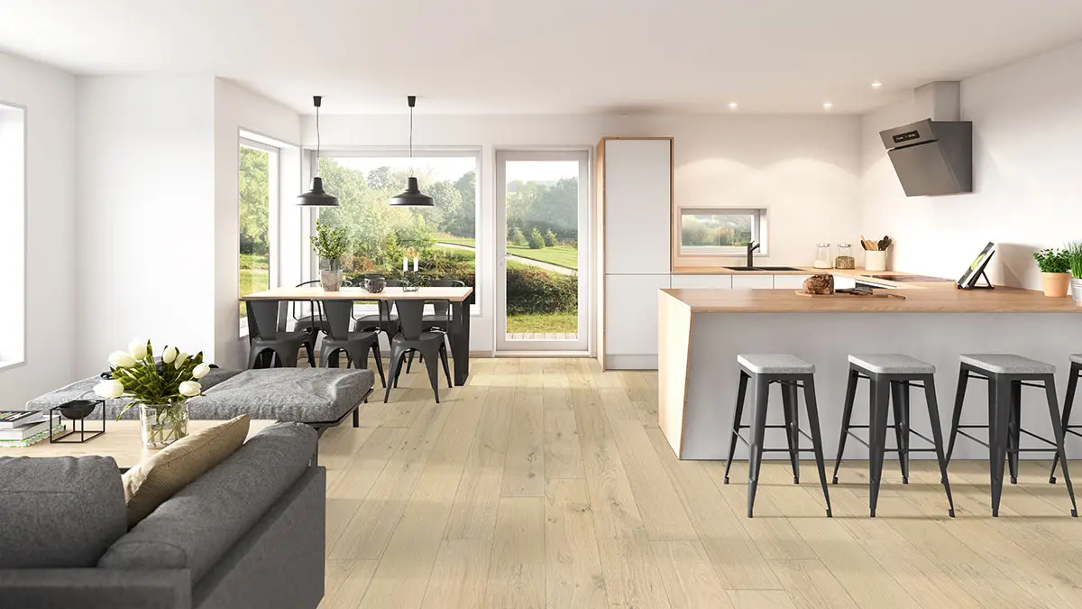 MSI Kelmore Sandora Hardwood Engineered Hardwood, installed in a room