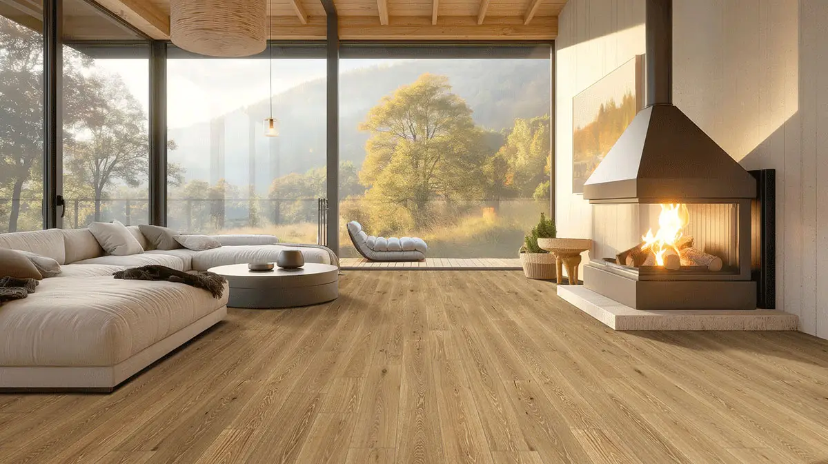 MSI Ladson Kentsea Oak Hardwood Engineered Hardwood, installed in a room