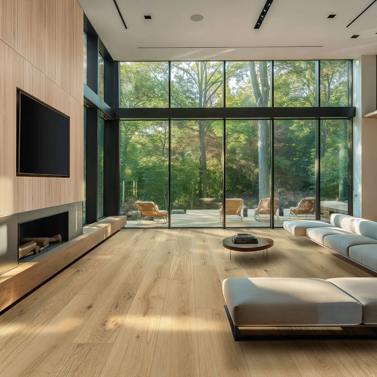 MSI Ladson Montevideo Oak Hardwood Engineered Hardwood, installed in a room