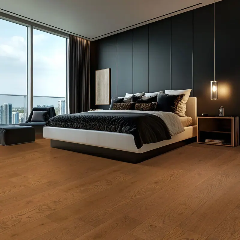 MSI Ladson Scarborough Buff European white oak Engineered Hardwood, installed in a room