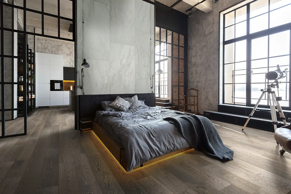 MSI McCarran Atwood Hardwood Engineered Hardwood, installed in a room