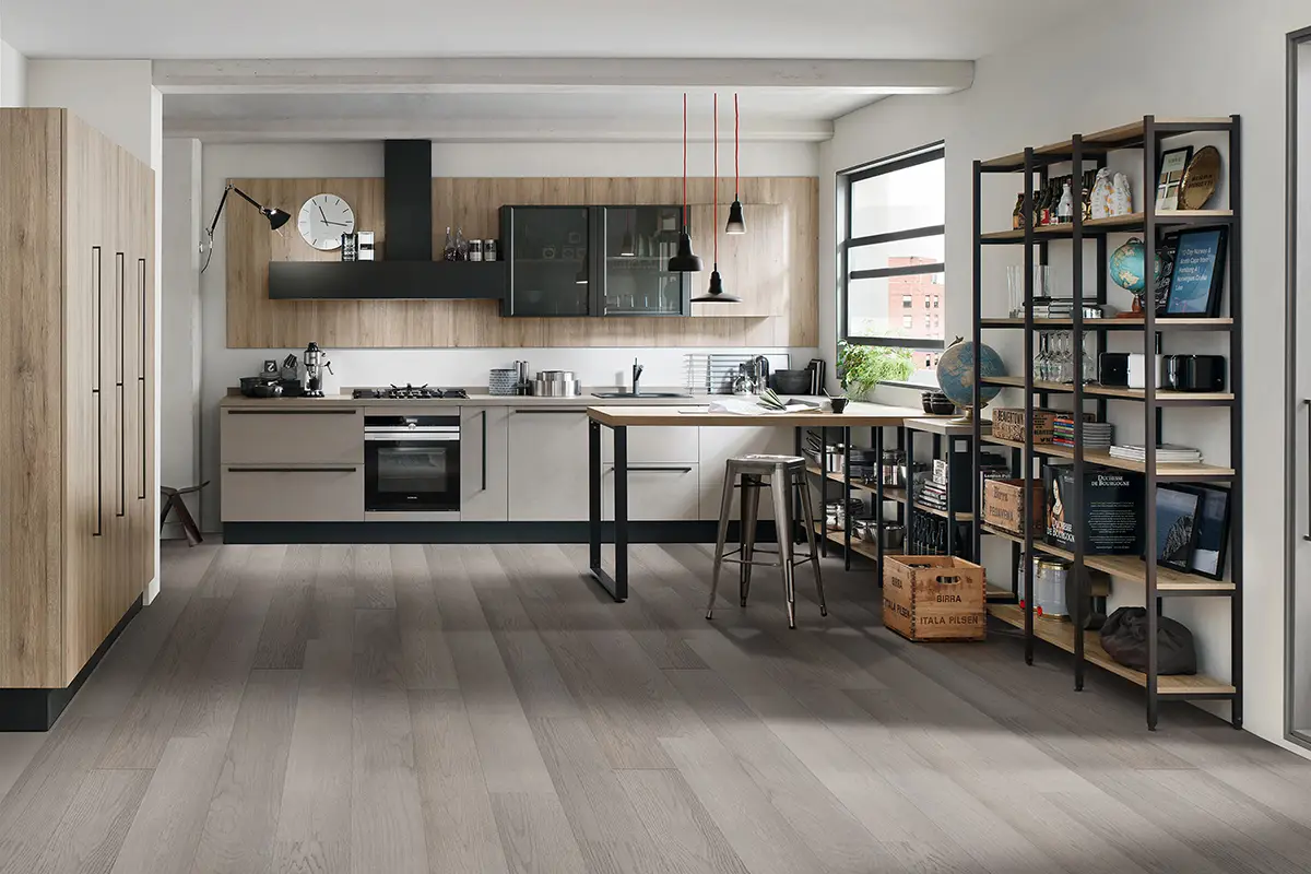 MSI McCarran Bourland Hardwood Engineered Hardwood, installed in a room