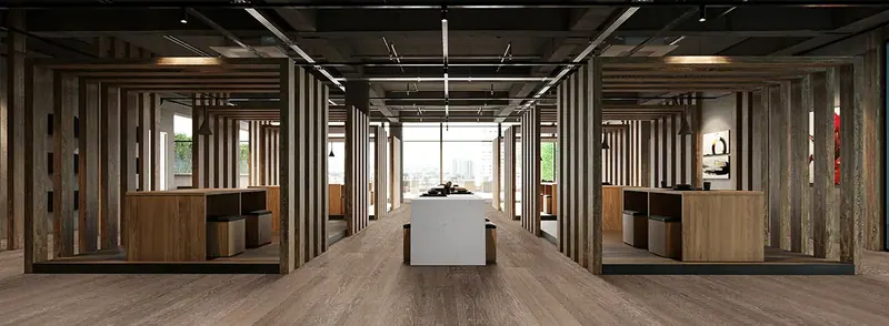 MSI McCarran Hinton Hardwood Engineered Hardwood, installed in a room