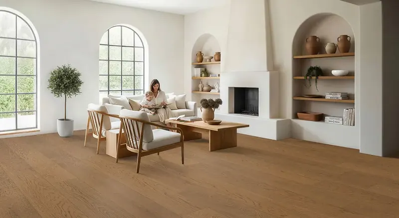 MSI McCarran Reserve Adriel Oak European white oak Engineered Hardwood, installed in a room