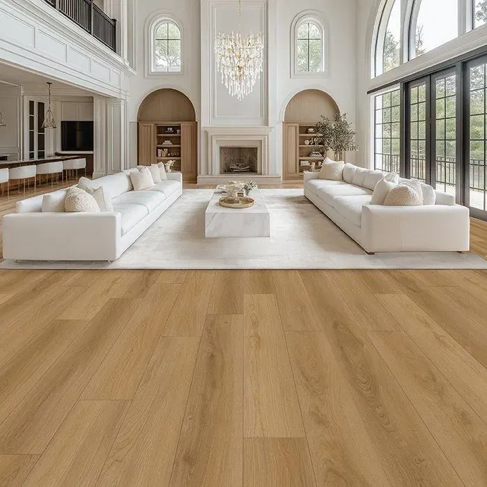 Opulux Opulux Collection Dazzle Laminate Flooring, installed in a room