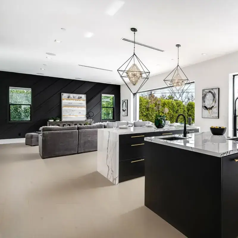 Opus Hardwood 8¾″ Plank Acropolis European Oak Engineered Hardwood, installed in a room