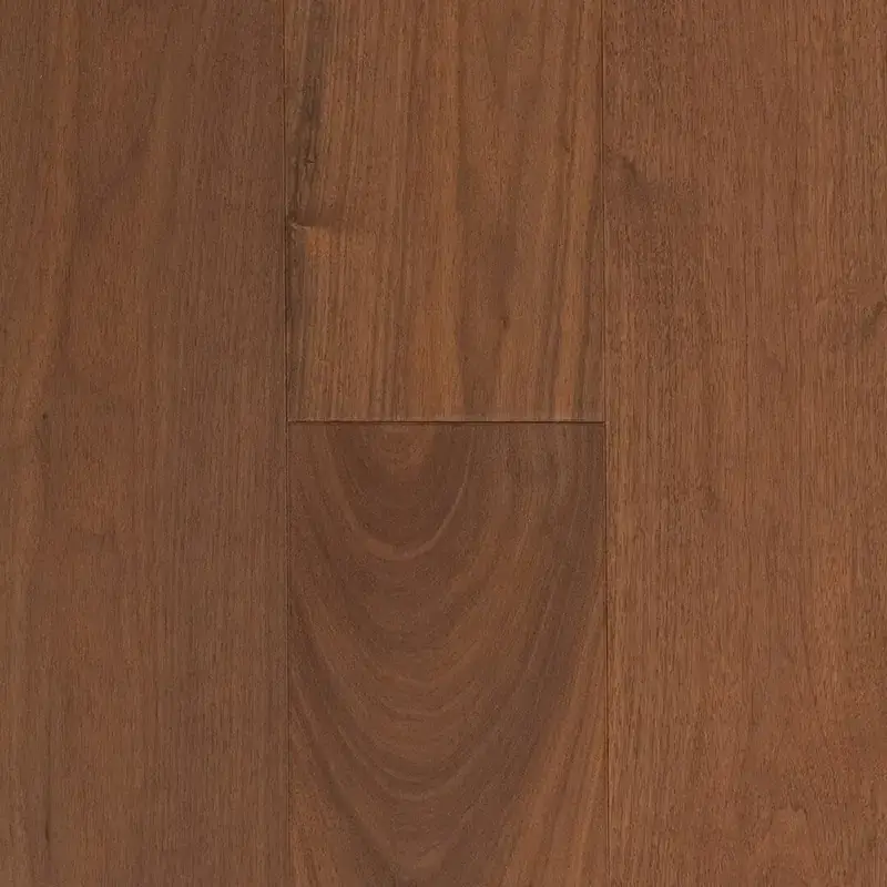 Opus Hardwood 7½″ Plank Brown Mocha Walnut American Black Walnut Engineered Hardwood, installed in a room