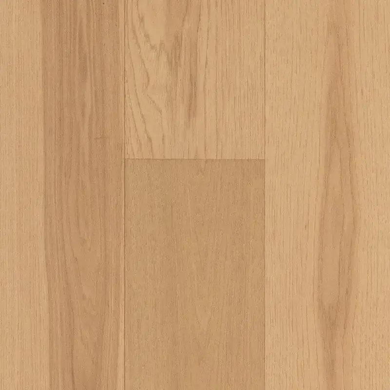 Opus Hardwood 7½″ Plank Heritage American Hickory Engineered Hardwood, installed in a room