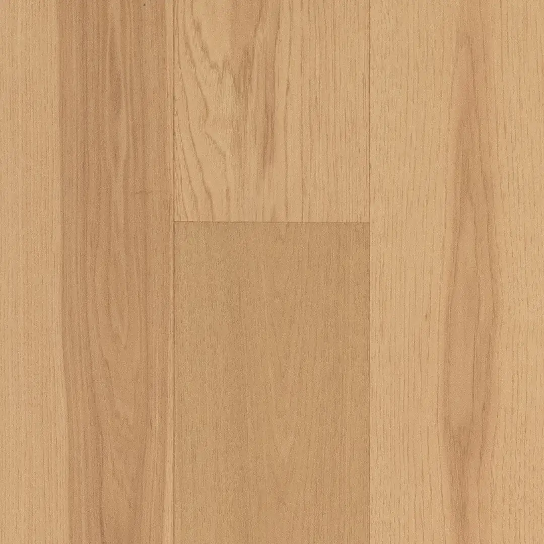 Opus Hardwood 7½″ Plank Heritage American Hickory Engineered Hardwood, installed in a room