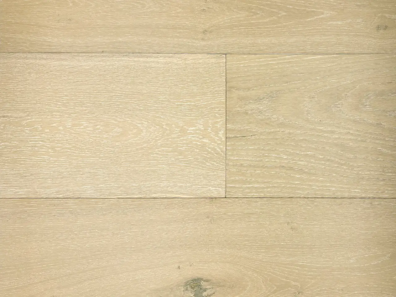 Pravada Floors Canvas Atelier European White Oak Engineered Hardwood, installed in a room