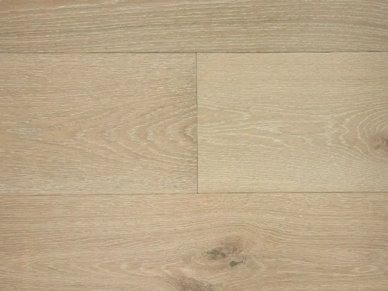 Pravada Floors Canvas Aura European White Oak Engineered Hardwood, installed in a room