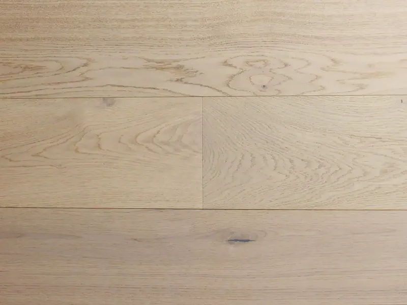 Pravada Floors Artistique Chanel European White Oak Engineered Hardwood, installed in a room