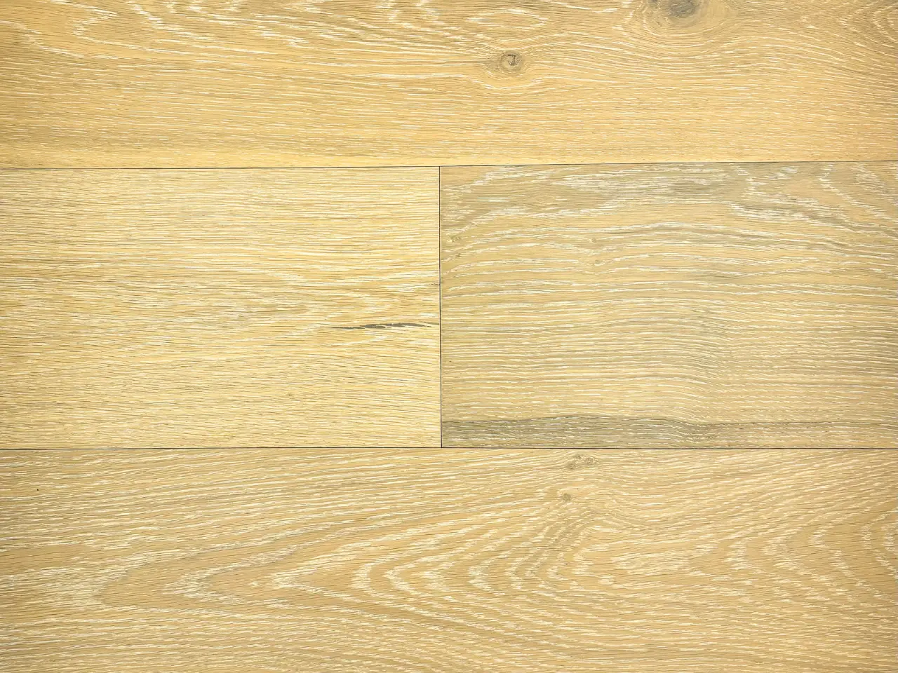 Pravada Floors Haute Couleur Chateau Blanc European White Oak Engineered Hardwood, installed in a room