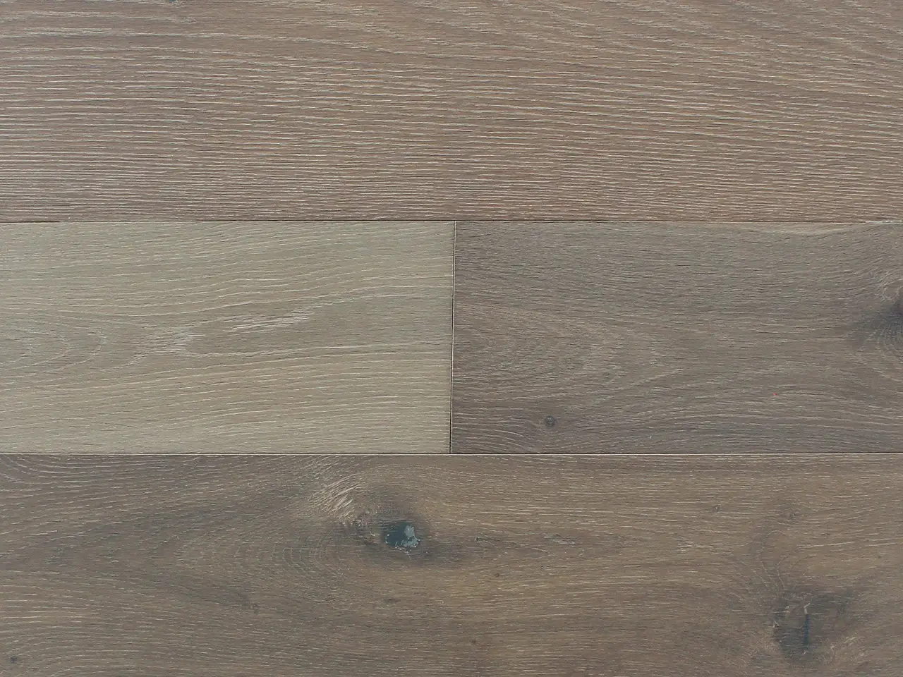 Pravada Floors Ferme Chic Clay European White Oak Engineered Hardwood, installed in a room